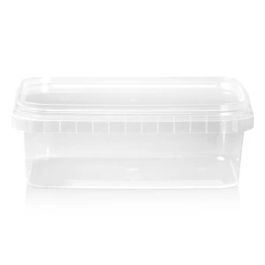 Pojemnik sztywny prostokątny z plombą - 280 ml